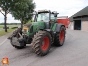 Rauch hydraulisch aangedreven kunstmest strooier met een inhoud van 3000 kg bestuurd door ISOBUS