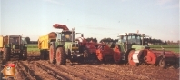 Grimme dls 1700 wagenrooier met Amac loofklapper