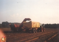 Grimme dls 1700 wagenrooier met Amac loofklapper