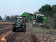 AVR Solanum 2000 met Fendt 820 afvoercombinatie