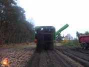 Harvesting potatoes