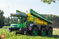 Aardappelen spuiten met dammann trac dt 3200h