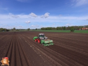 Aardappelen poten 2015 met fendt 828