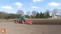 Rüben säen bei van den Borne aardappelen