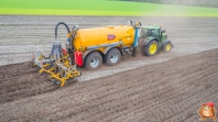 Gülleausbringung bei van den Borne aardappelen