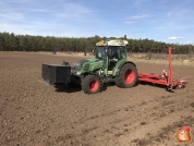 Rüben säen bei van den Borne aardappelen