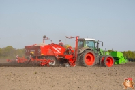 Fendt 828 + Grimme GL 840 Compacta