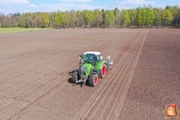 Rüben säen bei van den Borne aardappelen