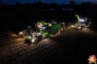 Harvesting potatoes