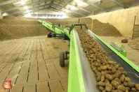 Aardappelbewaring inschuren bij van den Borne aardappelen