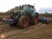 Fendt 936 met 6 meter Lemken cultivator