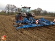 Fendt 936 met 6 meter Lemken cultivator