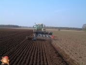 Fendt 916 met 5 schaar Lemken ploegen en dubbelen vorenpakker