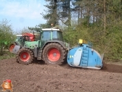 Fendt 818 met Imants spitmachine