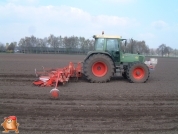 Fendt 509 met Accord bieten zaaimachine 