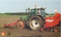 Fendt 512 met Grimme pootmachine