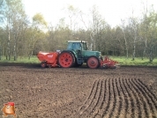 Fendt 512 met Grimme pootmachine