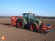 Fendt 716 met Grimme pootmachine