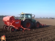 Fendt 716 met Grimme pootmachine