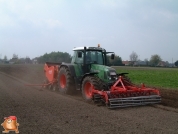 Fendt 716 met Grimme pootmachine